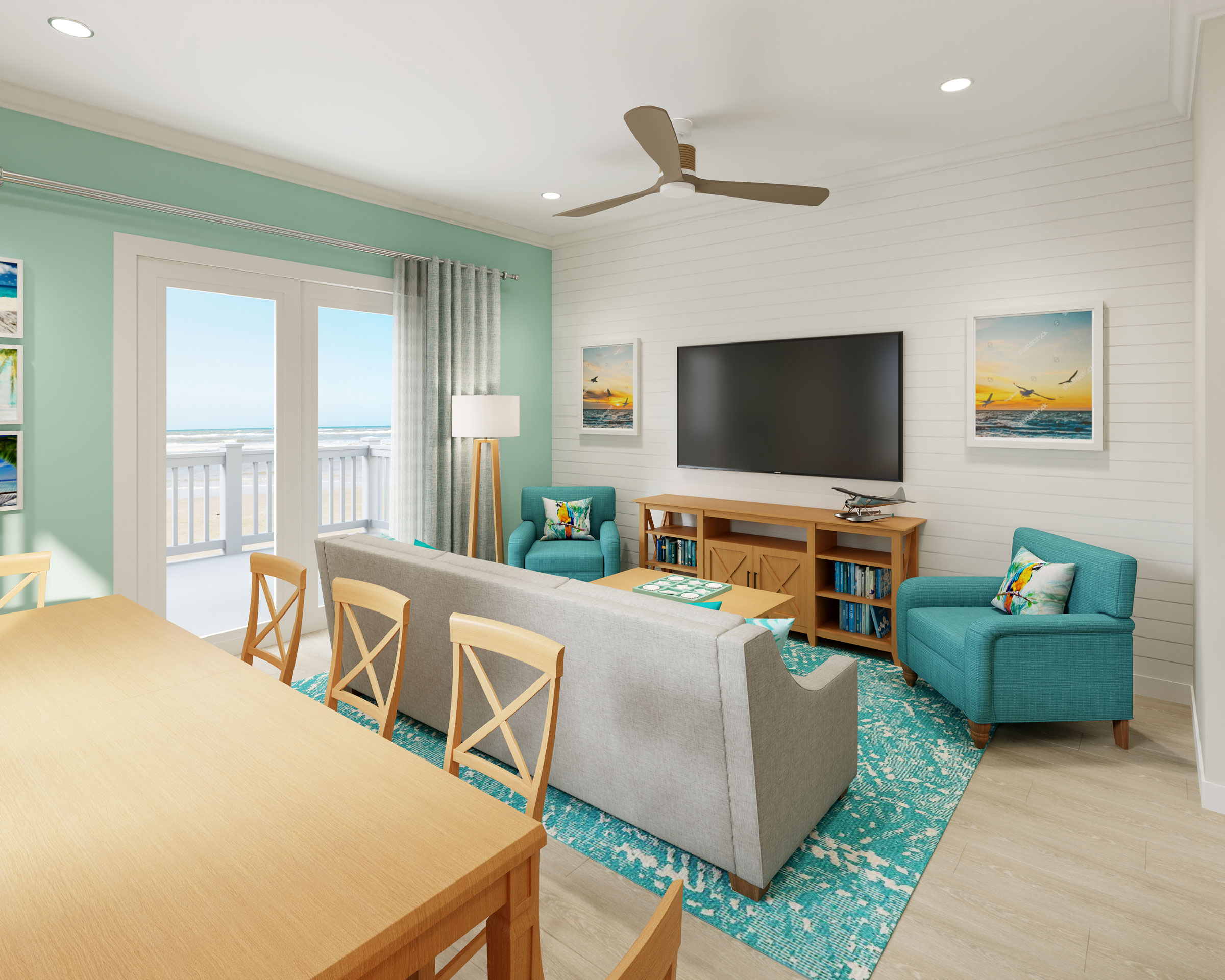 Margaritaville Bungalows Crystal Beach Residences Living Room